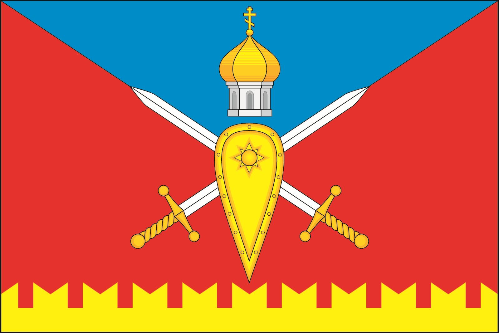 Флаг муниципального образования &amp;quot;Матвеевское сельское поселение&amp;quot;.
