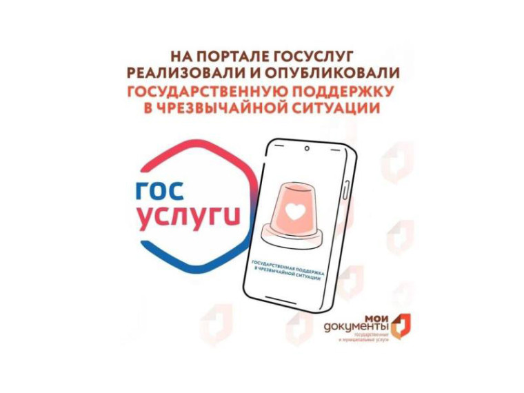 На портале госуслуг реализовали и опубликовали государственную поддержку в чрезвычайной ситуации. На портале госуслуг реализовали и опубликовали государственную поддержку в чрезвычайной ситуации.